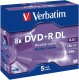 Verbatim Speichermedien DVD+R DL 8,5GB 8X 5er JC Promopack(5Pezzo)