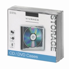 CD CASE 5B 5 St / Schwarz